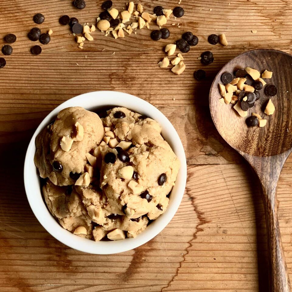 Veganer Peanut Butter Cinnamon Cookie Dough Rezept Küchengötter